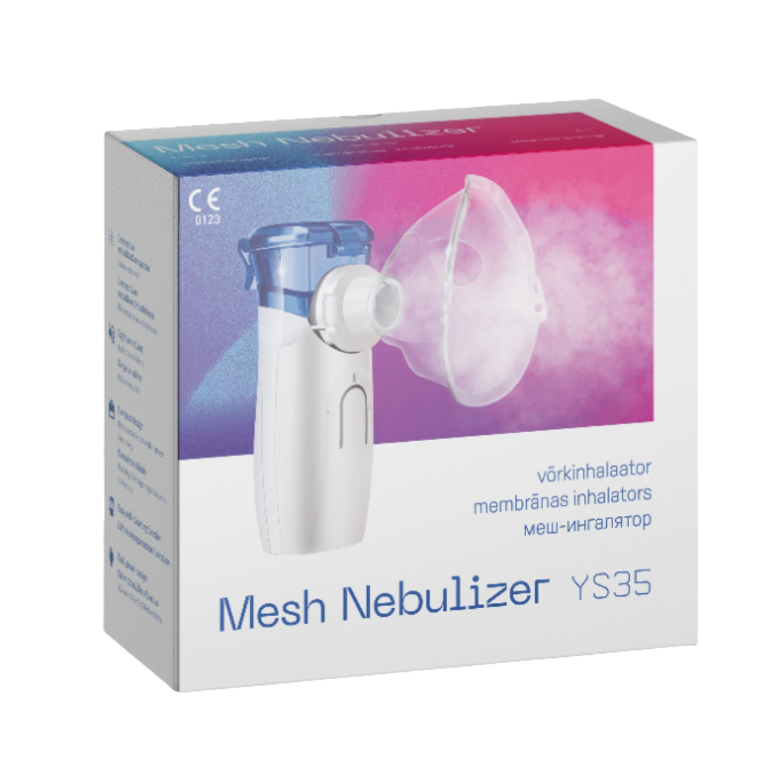 Võrkinhalaator Mesh Nebulizer YS35 tootepakend